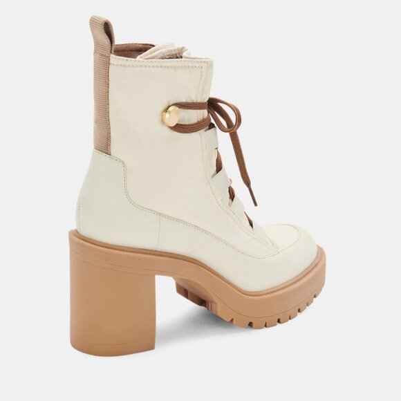 Celida Boots Off-White Nylon - Picture 3 of 5
